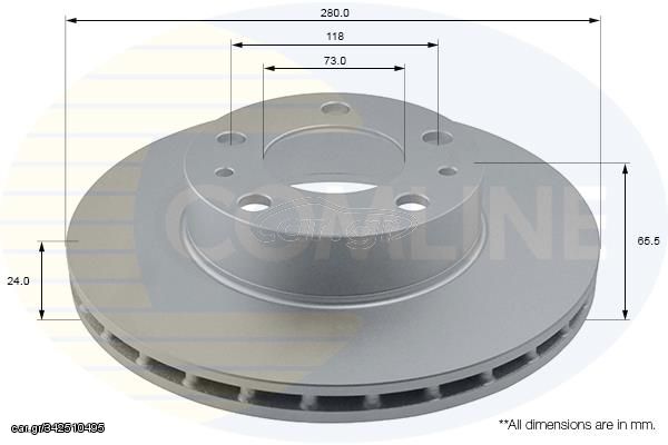 ΕΠΙΧΡΙΣΜΕΝΗ ΔΙΣΚΟΠΛΑΚΑ ΕΜΠΡΟΣΘ.CITROEN COMLINE ADC1535V