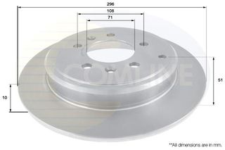 ΔΙΣΚΟΠΛΑΚΑ ΟΠΙΣΘ. PEUGEOT COMLINE ADC1549