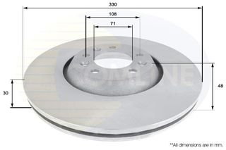 ΕΠΙΧΡΙΣΜΕΝΗ ΔΙΣΚΟΠΛΑΚΑ ΕΜΠΡΟΣΘ.PEUGEOT COMLINE ADC1552V