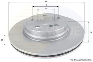 ΔΙΣΚΟΠΛΑΚΑ ΟΠΙΣΘ. MERCEDES COMLINE ADC1658V