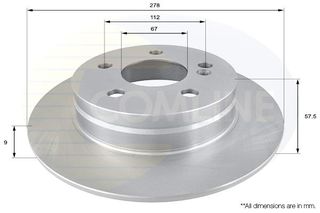 ΕΠΙΧΡΙΣΜΕΝΗ ΔΙΣΚΟΠΛΑΚΑ ΟΠΙΣΘ.  MERCEDES COMLINE ADC1665