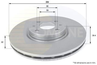 ΕΠΙΧΡΙΣΜΕΝΗ ΔΙΣΚΟΠΛΑΚΑ ΕΜΠΡΟΣΘ.ALFA-FIAT-LANCIA COMLINE ADC1810V