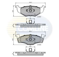 ΣΕΤ ΔΙΣΚΟΦΡΕΝΑ ΕΜΠΡ. AUDI-VW COMLINE CBP0180