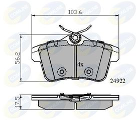 ΣΕΤ ΔΙΣΚΟΦΡΕΝΑ ΟΠΙΣΘ. CITROEN-PEUGEOT COMLINE CBP02045