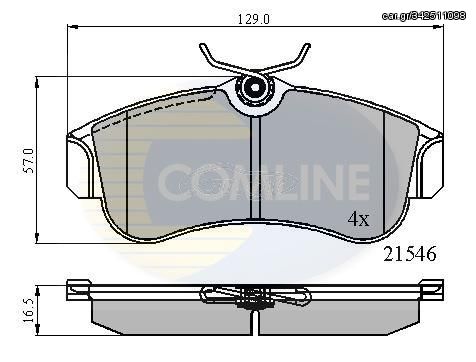 ΣΕΤ ΔΙΣΚΟΦΡΕΝΑ ΕΜΠΡ. NISSAN COMLINE CBP0566