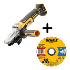 DEWALT ΤΡΟΧΟΣ 18V SOLO DCG405FN ΚΑΙ ΔΩΡΟ DEWALT ΔΙΣΚΟΣ Φ125