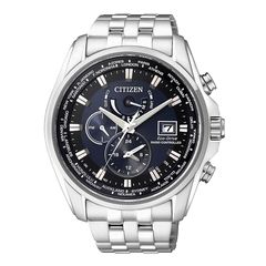 Citizen Eco-Drive Radio Controlled, Men's Chronograph Watch, Silver Stainless Steel Bracelet AT9030-55L