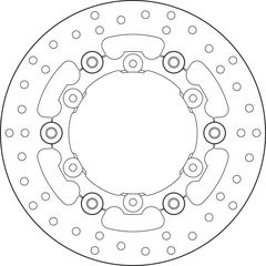 Δισκοπλακα Πισω Oro Πλευστη Beta Rr 350/390/430/480, Husqvarna 701 Enduro/Supermoto, Ktm 450 Rally, 690 Enduro/Supermoto/Smc R 78B408A9 | Brembo