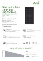 JINKO 575 watt bifacial 