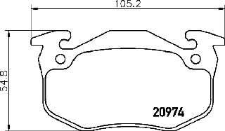 ΤΑΚΑΚΙΑ  CITROEN SAXO - PEUGEOT 106 ΠΙΣΩ - 8DB355018951