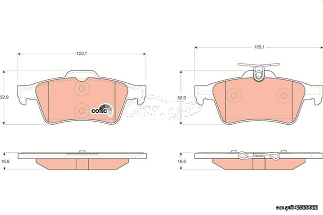 ΤΑΚΑΚΙΑ PEUGEOT 508 ΠΙΣΩ - GDB1621