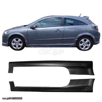 Carro 221524 Πλαινά Μασπιέ Για Opel Astra H 04-09 3D Από Abs Πλαστικό 2 Τεμάχια