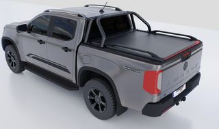 Μαύρο ματ ανοξείδωτο Roll bar δύο σκελών (RB 407 INOX BLACK) Volkswagen Amarok 2023+