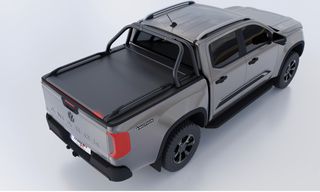 Μαύρο ματ ανοξείδωτο Roll bar δύο σκελών (RB 407 INOX BLACK) Volkswagen Amarok 2023+-thumb-2