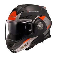 ΚΡΑΝΟΣ ΑΝ/ΝΟ LS2 901.20 ADVANT X OBLIVION 22.06 MATT BLACK TIT ORANGE L