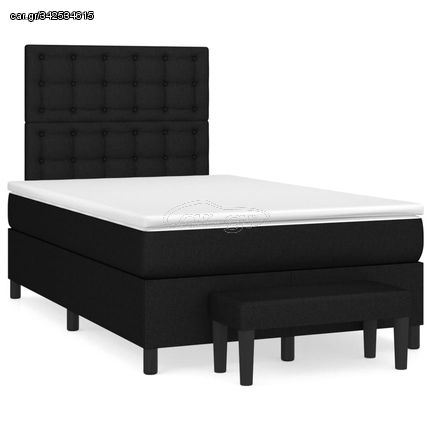 ΚΡΕΒΑΤΙ BOXSPRING ΜΕ ΣΤΡΩΜΑ ΜΑΥΡΟ 120X190 ΕΚ. ΥΦΑΣΜΑΤΙΝΟ 3270385