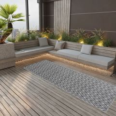 Χαλί εξωτερικού χώρου ARAKIL Μαύρο 80x250 cm PP 317015