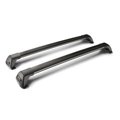 ΜΠΑΡΕΣ ΟΡΟΦΗΣ ΑΛΟΥΜΙΝΙΟΥ ΜΑΥΡΗ YAKIMA FLUSH BAR STANDARD 115cm ΜΕ ΚΛΕΙΔΙ - 2 TEM.