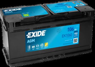 Μπαταρία Exide Agm EK1060, 106Ah, start-stop