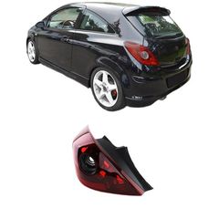 Φανάρι Πισινό Αριστερό Για Opel Corsa D 3D 06-14 OPC Look Κόκκινο/Φιμέ TYC