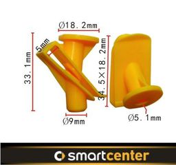 Κλιπ για ποδιά κάλυμμα Smart-thumb-1