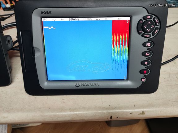 NAVMAN 8084 GPS+PLOTTER+ΒΥΘΟMΕΤΡΟ ΜΕ ΧΑΡΤΕΣ+VHF 7200