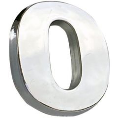 Αυτοκόλλητο Γράμμα Αυτοκινήτου Χρωμίου 3D  3cm