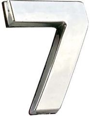 Αυτοκόλλητο Γράμμα Αυτοκινήτου Χρωμίου 3D  3cm