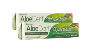 Optima Promo Aloe Dent Triple Action Toothpaste 2x100ml Οδοντόκρεμα Τριπλής Δράσης