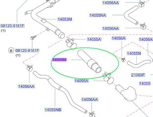 Κολλάρο νερού NISSAN Primera P10E P11E N15 N14  -CD20 1990-2002 # 1405557J00 /ΓΝΗΣΙO