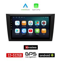 KIROSIWA VOLKSWAGEN GOLF 6 (2008 - 2013) Android οθόνη αυτοκίνητου 12GB + 512GB με GPS WI-FI (VW ηχοσύστημα αφής 9" ιντσών Android Auto Apple Carplay Youtube Playstore MP3 USB Radio Bluetooth Mirrorli