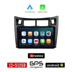 KIROSIWA TOYOTA YARIS (2006-2011) Android οθόνη αυτοκίνητου 12GB + 512GB με GPS WI-FI ( TOYOTA ηχοσύστημα αφής 9" ιντσών OEM Android Auto Apple Carplay Youtube Playstore MP3 USB Radio Bluetooth Mirror