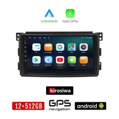 KIROSIWA SMART FORFOUR (2004-2007) Android οθόνη αυτοκίνητου 12GB + 512GB με GPS WI-FI (ηχοσύστημα αφής 9" ιντσών OEM Android Auto Apple Carplay Youtube Playstore MP3 USB Bluetooth Mirrorlink fortwo 4