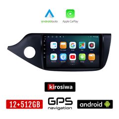 KIROSIWA KIA CEED (2012-2018) Android οθόνη αυτοκίνητου 12GB + 512GB με GPS WI-FI (ηχοσύστημα αφής 9" ιντσών OEM Android Auto Apple Carplay Youtube Cee'd Playstore MP3 USB Radio Bluetooth Mirrorl