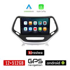 KIROSIWA JEEP CHEROKEE μετά το 2014 Android οθόνη αυτοκίνητου 12GB + 512GB με GPS WI-FI (ηχοσύστημα αφής 10" ιντσών OEM Android Auto Apple Carplay Youtube Playstore MP3 USB Radio Bluetooth Mirrorlink