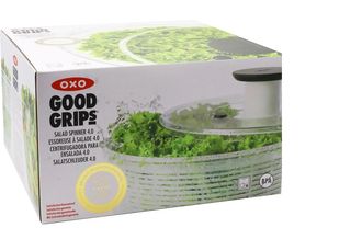 Ολοκαίνουργιο περιστροφικό στραγγιστήρι για σαλάτες OXO Good Grips Salad Spinner 4.0, Clear, 4.7L