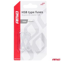 AMIO ΑΣΦΑΛΕΙΕΣ FLAT 42mm 100A AMIO - 2 Τεμ. 03502/AM-thumb-2