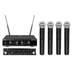 OMNITRONIC UHF-E4 Wireless Mic System 518.7+ MHz Frequencies - OMNITRONIC