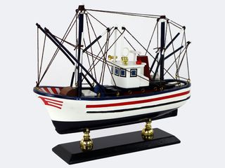 Ship Collectible Model Wooden Masts White