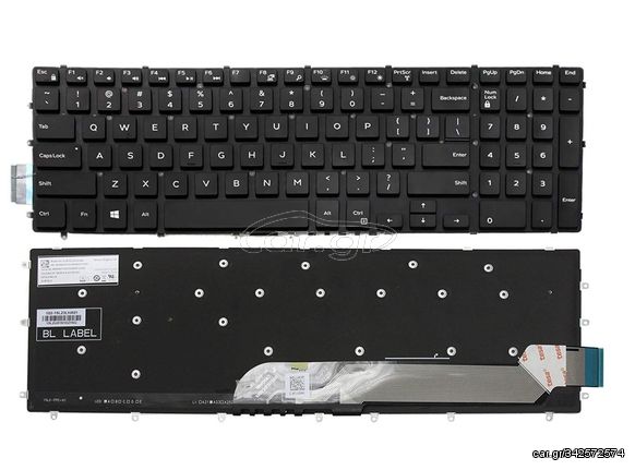 Πληκτρολόγιο - Laptop Keyboard για Dell Inspiron 3585 01DGFC 490.08507.010L PK131Q02A04 0KN4-0H5GR13 US ( Κωδ.40380US )
