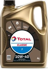 10W-40 CLASSIC 7 TOTAL 4L Συμβατό για χρήση σε κινητήρες βενζίνης και πετρελαίου επιβατικών οχημάτων. ACEA A3 B4 API: SL CF