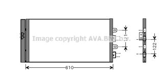 ΨΥΓΕΙΟ A C 1.2CC (57x32) ΤΥΠΟΥ VALEO CONDENSER 1.2CC (57x32) (VALEO TYPE) FT5298 51712975 51763472