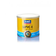 NLGI 2 ΓΡΑΣΣΟ ΛΙΘΙΟΥ YUKO 0.4KG SHRUS-4  Χρησιμοποιείται για τη λίπανση βαρέως φορτωμένων μονάδων τριβής ολίσθησης μηχανισμών χαμηλής ταχύτητας, ελατηρίων, αναρτήσεων τρακτέρ και μηχανημάτων, γρύλων,