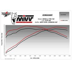 Τελικο Εξατμισης Mivv Muffler Slip On Oval Benelli Trk 702 /X 23-24 Carbon/Carbon