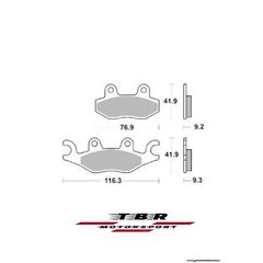 ΤΑΚΑΚΙ BRAKE PADS TBR607 Cectek/Herkules Estoc 500 EFI 2009-2011