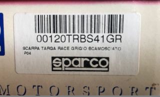 Παπούτσια οδήγησης SPARCO TARGA RACE LOW ΓΚΡΙ ΜΕ ΚΟΡΔΟΝΙ ΝΟ41 00120TRBS41GR-thumb-1