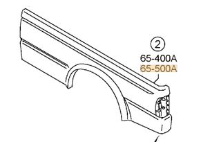 ΦΤΕΡΟ - ΠΛΑΙΝΗ ΠΛΕΥΡΑ ΑΡΙΣΤΕΡΗ MAZDA BT-50 2006-2012 