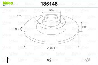 Δισκόπλακα VALEO 186146