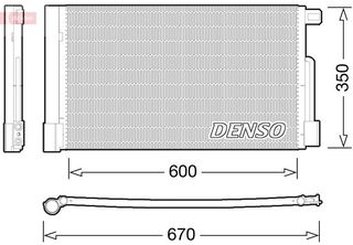 Συμπυκνωτής, σύστ. κλιματισμού DENSO DCN01004