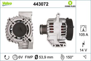 Δυναμό  OPEL CORSA D, CORSA D/HATCHBACK, MERIVA B 1.3D 07.06-11.14